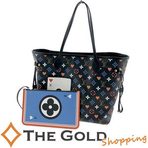 Louis Vuitton Neverfull GameOn Cruise Monogram Tote Bag Canvas Black